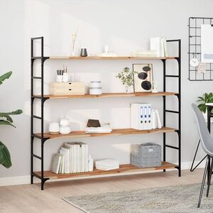 Imagine vidaXL Rafturi suspendate 2 buc. 140x30x2cm lemn masiv acacia netratat