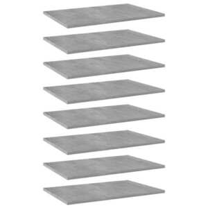 Imagine vidaXL Plăci bibliotecă, 8 buc., gri beton, 60 x 40 x 1, 5 cm, PAL
