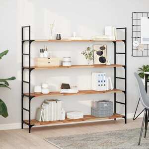 Imagine vidaXL Rafturi suspendate 3 buc. 140x30x2cm lemn masiv acacia netratat