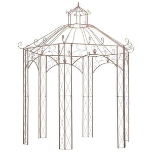 Imagine vidaXL Pavilion de grădină, maro antichizat, 3 m, fier