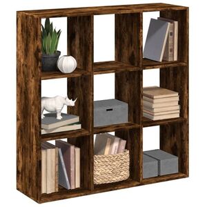 Imagine vidaXL Bibliotecă/separator cameră stejar fumuriu 102x29x103, 5 cm lemn