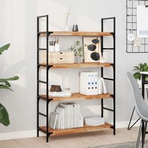 Imagine vidaXL Rafturi suspendate 4 buc. 100x30x4cm lemn masiv acacia netratat