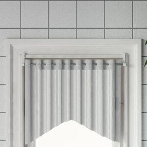 Imagine vidaXL Șine pentru perdele 2 buc, alb și argintiu, 40-60 cm, aluminiu