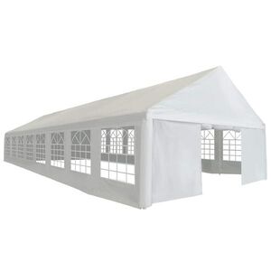 Imagine vidaXL Cort de petrecere, alb, 6 x 16 m, PE