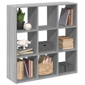 Imagine vidaXL Bibliotecă/separator cameră gri sonoma 102x29x103, 5 cm lemn