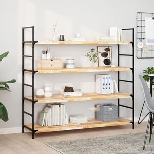 Imagine vidaXL Rafturi plutitoare 3 buc. 120x40x4cm lemn masiv acacia netratat