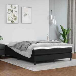 Imagine vidaXL Saltea cu arcuri buzunar fermitate medie negru 137x190x20 cm piele eco. integral