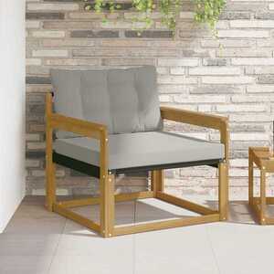 Imagine vidaXL Set de canapele de exterior Lemn solid de Acacia și Textilene