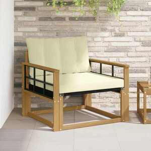 Imagine vidaXL Set de canapele de exterior Lemn solid de Acacia și Textilene
