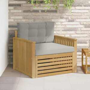 Imagine vidaXL Canapea de exterior Poliester Alb
