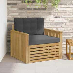 Imagine vidaXL Canapea de exterior Poliester Alb