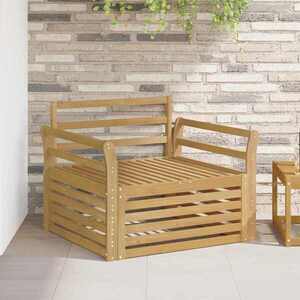 Imagine vidaXL Canapea de exterior Lemn Solid de Acacia Alb