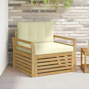 Imagine vidaXL Canapea de exterior Poliester Alb