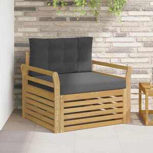 Imagine vidaXL Canapea de exterior Poliester Alb