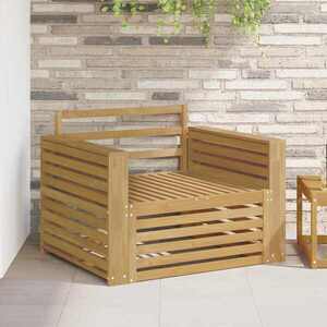 Imagine vidaXL Canapea de exterior Lemn Solid de Acacia Alb