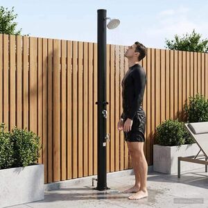 Imagine vidaXL Duș solar cu cap de duș și robinet 20 l PVC, ABS, Aliaj de zinc