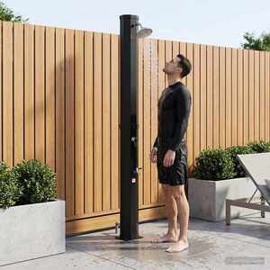Imagine vidaXL Duș solar cu cap de duș și robinet 40 l PVC, ABS, Aliaj de zinc