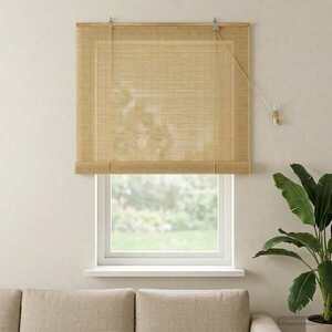 Imagine vidaXL Rulou textil natural 100 x 160 cm Bambus