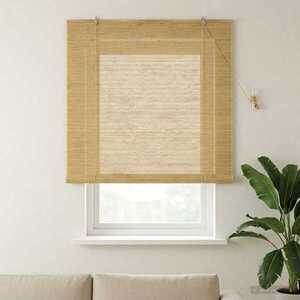 Imagine vidaXL Rulou textil natural 130 x 160 cm Bambus