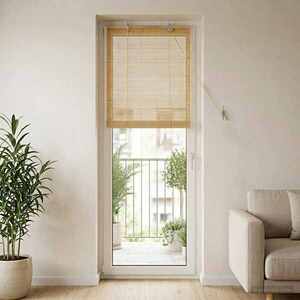 Imagine vidaXL Rulou textil natural 50 x 220 cm Bambus