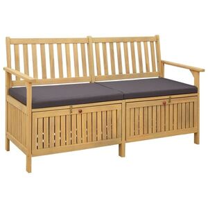 Imagine vidaXL Bancă cu spațiu de depozitare 2 -Seater 148 x 63 x 84 cm