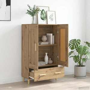 Imagine vidaXL Bufet Stejar Artizanal 70 x 31 x 115 cm Lemn prelucrat