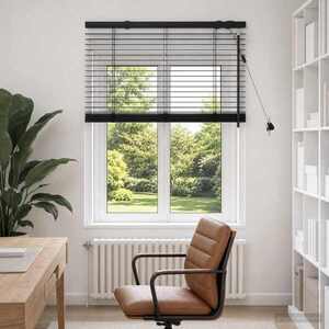Imagine vidaXL Jaluzea venetiană Negru 70 x 130 cm 35 mm