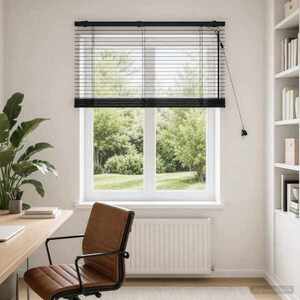 Imagine vidaXL Jaluzea venetiană Negru 100 x 130 cm 35 mm