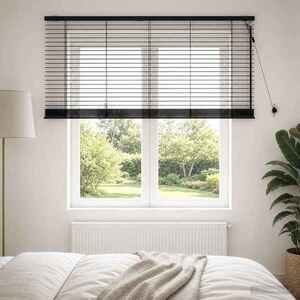 Imagine vidaXL Jaluzea venetiană Negru 145 x 130 cm 35 mm