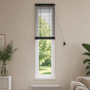 Imagine vidaXL Jaluzea venetiană Negru 40 x 160 cm 35 mm