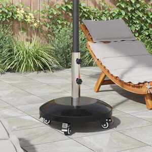 Imagine vidaXL Bază de parasol din granit cu roți pentru stâlp de 40-50 mm