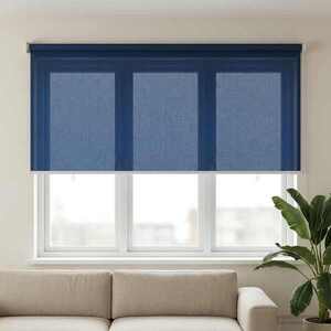 Imagine vidaXL Jaluzea exterioară cu blocare UV de 90% albastru 140 x 140 cm