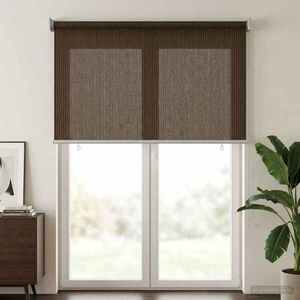 Imagine vidaXL Jaluzea exterioară cu blocare UV de 90% Maro 80 x 230 cm HDPE