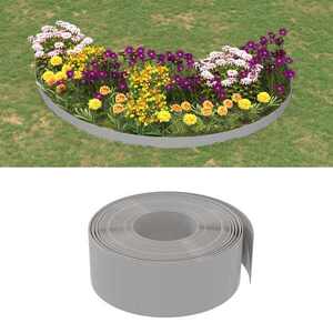 Imagine vidaXL Borduri de grădină 25 m 20 cm PE Gri