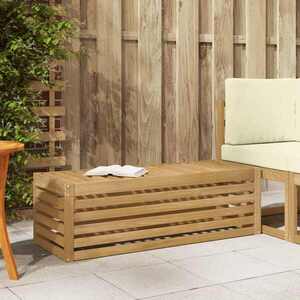 Imagine vidaXL Bancă de exterior Alb 115 x 43 x 37 cm Lemn Solid de Acacia