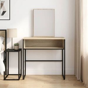 Imagine vidaXL Masă de Machiaj Stejar Sonoma 81 x 40 x 131 cm Lemn prelucrat