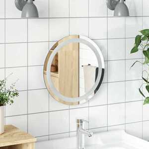 Imagine vidaXL Oglindă de baie cu LED, 40 cm, rotundă