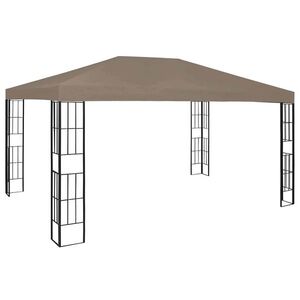 Imagine vidaXL Pavilion, gri taupe, 4 x 3 m