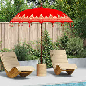 Imagine vidaXL Parasol Balinez Roșu 215 x 215 x 260 cm