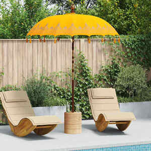 Imagine vidaXL Parasol Balinez Galben 185 x 185 x 260 cm