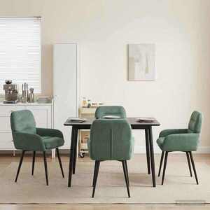 Imagine vidaXL Scaune de dining 4 buc. Catifea Verde Mării 59 x 59, 5 x 90 cm