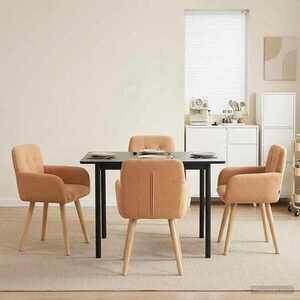 Imagine vidaXL Scaune de dining 4 buc. Bouclé Bej 59 x 56, 5 x 85 cm