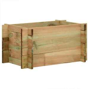 Imagine vidaXL Grădină ridicată pentru legume Verde 80 x 80 x 32 cm