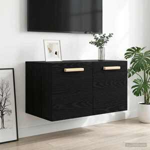 Imagine vidaXL Dulap de perete Stejar negru 60 x 36, 5 x 35 cm Lemn prelucrat