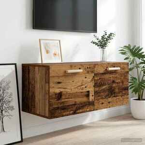Imagine vidaXL Dulap de perete Montare pe perete Lemn vechi 80 x 36, 5 x 35 cm