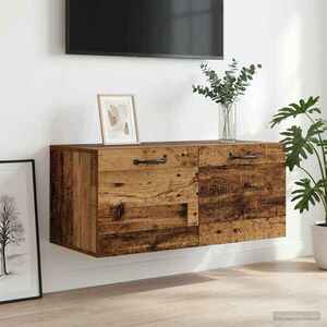 Imagine vidaXL Dulap de perete Montare pe perete Lemn vechi 80 x 36, 5 x 35 cm