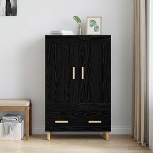 Imagine vidaXL Bufet Stejar Negru 70 x 31 x 115 cm Lemn prelucrat