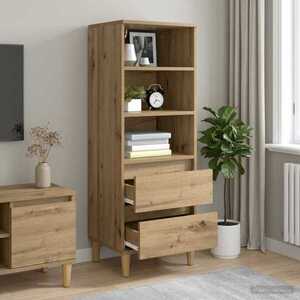 Imagine vidaXL Bufet Stejar Artizanal 40 x 36 x 110 cm Lemn prelucrat