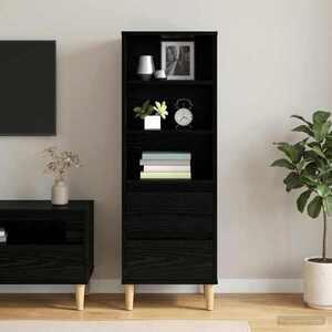 Imagine vidaXL Bufet Stejar Negru 40 x 36 x 110 cm Lemn prelucrat