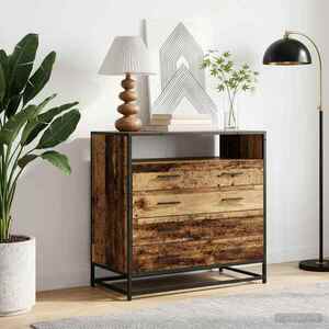 Imagine vidaXL Dulap cu sertare 4-Drawer Lemn vechi 70 x 41 x 83, 5 cm